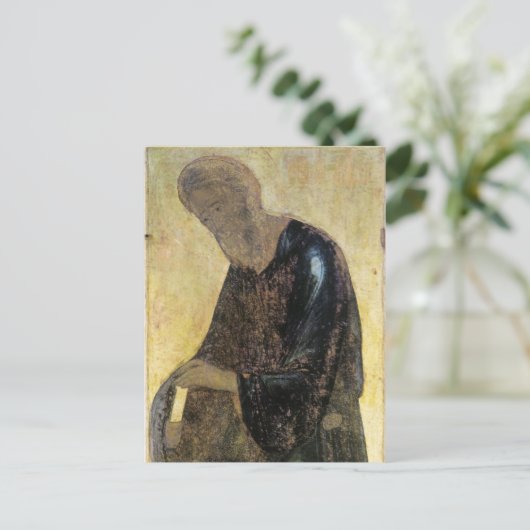 St. Andrew beroemd gemaakt door Andrei Rublev Briefkaart (Staand voorkant)