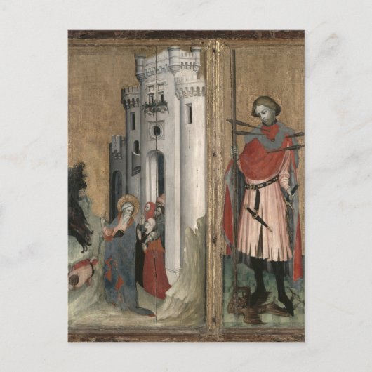 St. Andrew Chasing Demons uit de stad Briefkaart (Voorkant)