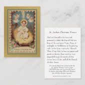 St. Andrew Christmas Novena Virgin Mary Jesus Holy Plaatskaartje (Voorkant / Achterkant)
