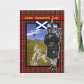 St. Andrew Dag, de kaart van de Dag van Heilige (Voorkant)