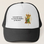 St. Andrew de apostel, beschermheer van golf, golf Trucker Pet (Voorkant)