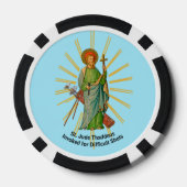 St. Andrew de apostel / St. Jude Thaddeus Golf Poker Chips (Achterkant)