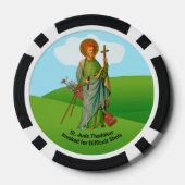 St. Andrew de apostel / St. Jude Thaddeus Golf Poker Chips (Achterkant)
