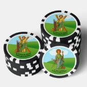 St. Andrew de apostel / St. Jude Thaddeus Golf Poker Chips (Opstapeling)