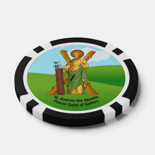 St. Andrew de apostel / St. Jude Thaddeus Golf Poker Chips (Enkel)