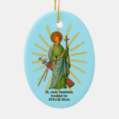 St. Andrew de apostel / St. Jude Thaddeus Golfer Keramisch Ornament (Achterkant)