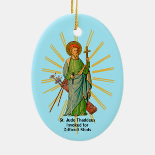St. Andrew de apostel / St. Jude Thaddeus Golfer Keramisch Ornament