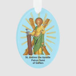 St. Andrew de apostel / St. Jude Thaddeus Golfer Ornament