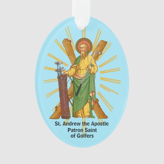 St. Andrew de apostel / St. Jude Thaddeus Golfer Ornament (voorkant)