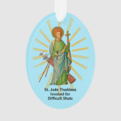 St. Andrew de apostel / St. Jude Thaddeus Golfer Ornament (achterkant)