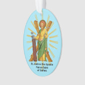 St. Andrew de apostel / St. Jude Thaddeus Golfer Ornament (voorkant)