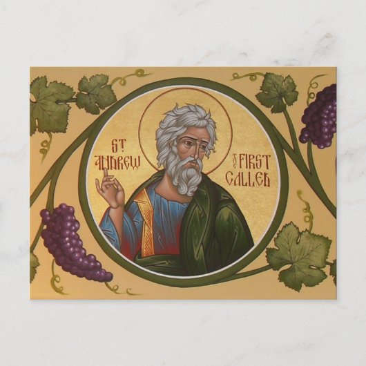 St. Andrew de Eerste Prayer Card Briefkaart (Voorkant)