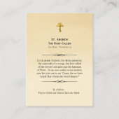 St. Andrew de eerste zogenaamde gebedsKaart Plaatskaartje (Achterkant)