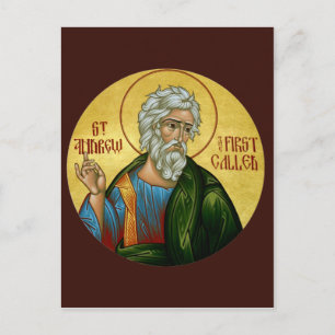 St. Andrew de eerste zogenaamde Prayer Card Briefkaart