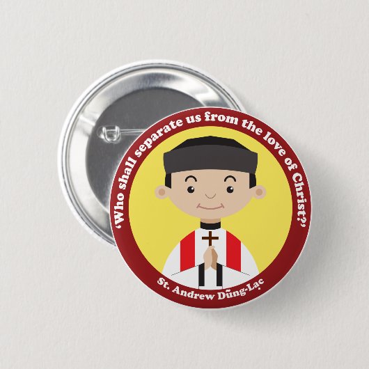 St. Andrew Dung Lac Ronde Button 5,7 Cm (Voorkant /achterkant)