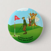 St. Andrew en Dapper Male Golfer Ronde Button 5,7 Cm (Voorkant)