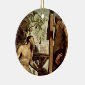 St. Andrew en St. Jerome Keramisch Ornament (Rechts)