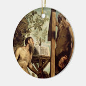 St. Andrew en St. Jerome Keramisch Ornament (Links)