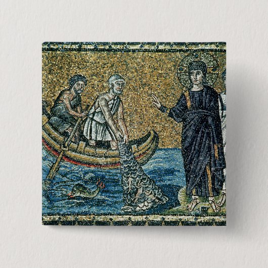 St. Andrew en St. Peter Vierkante Button 5,1 Cm (Voorkant)