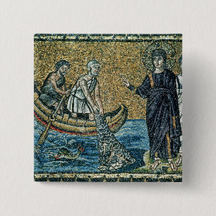 St. Andrew en St. Peter Vierkante Button 5,1 Cm