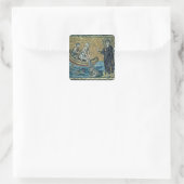 St. Andrew en St. Peter Vierkante Sticker (Tas)