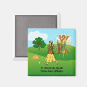 St. Andrew en Upscale Lady Golfer Magneet (Voorkant / Achterkant)
