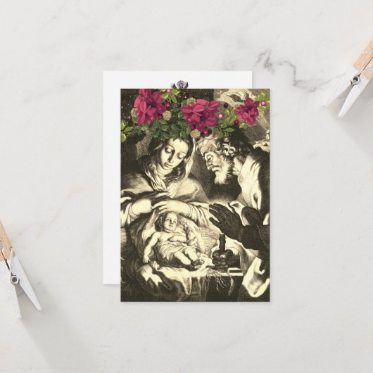 St. Andrew Kerst Novena Religieus Kaart (Voorkant / Achterkant in situ)