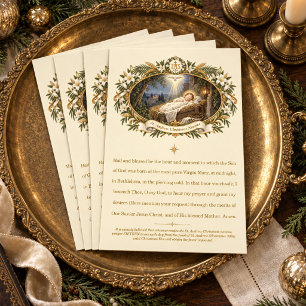 St. Andrew Kerst Novena Vintage Kribbe Briefkaart