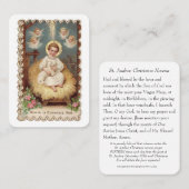 St. Andrew Kerstmis Novena Maagd Maria Jezus Heili Visitekaartje (Voorkant / Achterkant)
