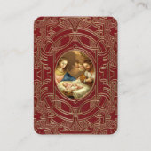 St. Andrew Kerstmis Novena Maagd Mary Jesus Visitekaartje (Voorkant)