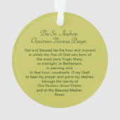 St. Andrew Kerstmis Novena Prayer Acryl Ornament (achterkant)