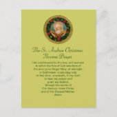 St. Andrew Kerstmis Novena Prayer Briefkaart (Voorkant)