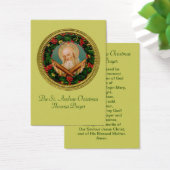 St Andrew Kerstmis Novena Prayer Card Visitekaartje (Bureau)