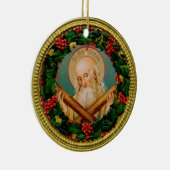 St. Andrew Kerstmis Novena Prayer Keramisch Ornament (Rechts)