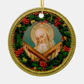 St. Andrew Kerstmis Novena Prayer Keramisch Ornament (Voorkant)