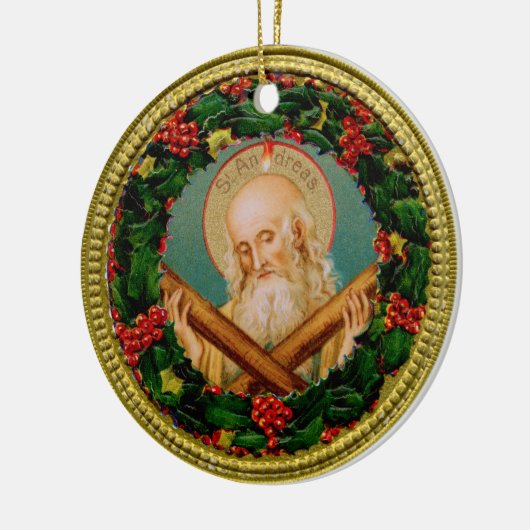 St. Andrew Kerstmis Novena Prayer Keramisch Ornament (Links)