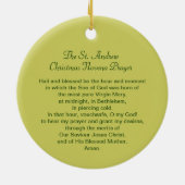 St. Andrew Kerstmis Novena Prayer Keramisch Ornament (Achterkant)