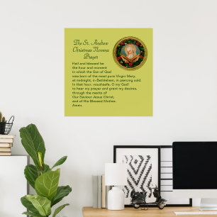 St. Andrew Kerstmis Novene Gebed Poster