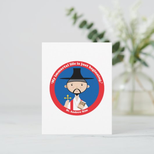 St. Andrew Kim Briefkaart (Staand voorkant)