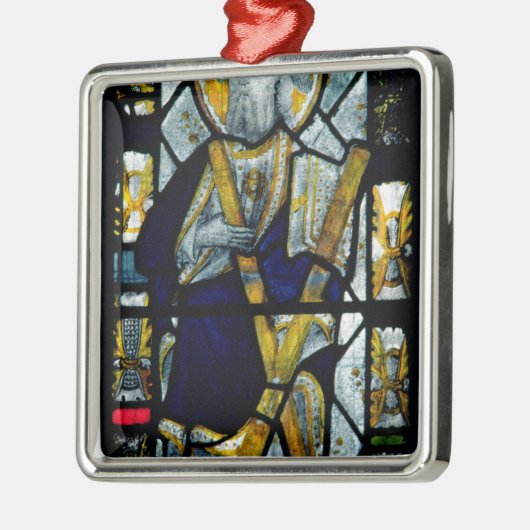 St. Andrew met Saltire Cross, Brits Metalen Ornament (Links)