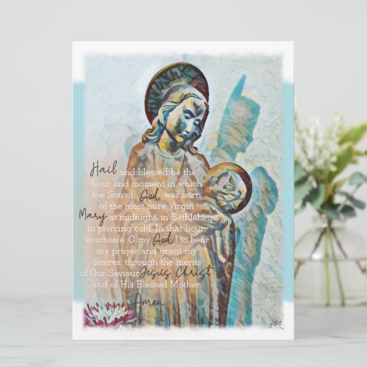 St. Andrew Novena Kaart Brown (Staand voorkant)