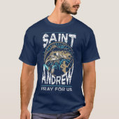 St Andrew Patron Saint of Fisherman Vist T-shirt (Voorkant)