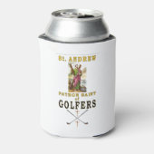 ST ANDREW PATRON SAINT VAN GOLFERS BLIKJESKOELER (Blikje Achterkant)