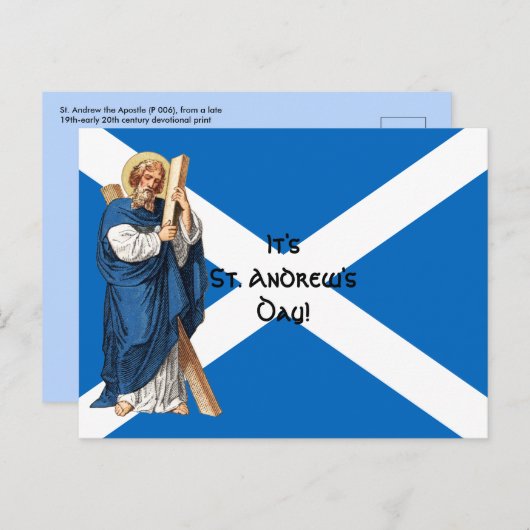 St. Andrew the Apostle en de vlag van Schotland Briefkaart (Voorkant / Achterkant)