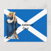 St. Andrew the Apostle en de vlag van Schotland Briefkaart (Voorkant)