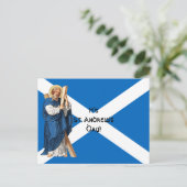 St. Andrew the Apostle en de vlag van Schotland Briefkaart (Staand voorkant)