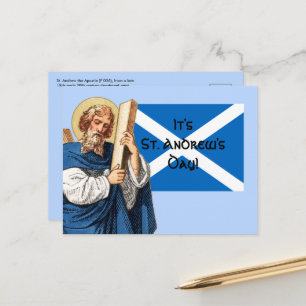St. Andrew the Apostle en de vlag van Schotland Briefkaart