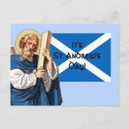 St. Andrew the Apostle en de vlag van Schotland Briefkaart