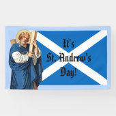 St. Andrew the Apostle en de vlag van Schotland Spandoek (Horizontaal)
