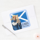 St. Andrew the Apostle en de vlag van Schotland Vierkante Sticker (Envelop)